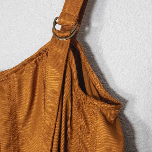 NEW Anthropologie Women’s Top Indie Boho Western Revival Orange Size Large - Picture 7 of 11